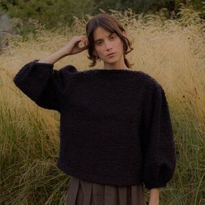 REIFHaus Dasha Sweater in Black Boucle - Excellent Condition!